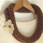 Brown Knitted Necklace - R..